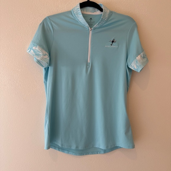 Adidas desert Springs Light Blue Women's Top - Picture 1 of 7